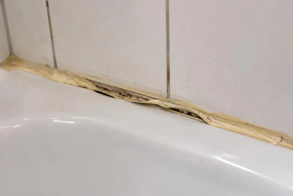 Kitbedrijf Boskoop – loose sealant next to the bath